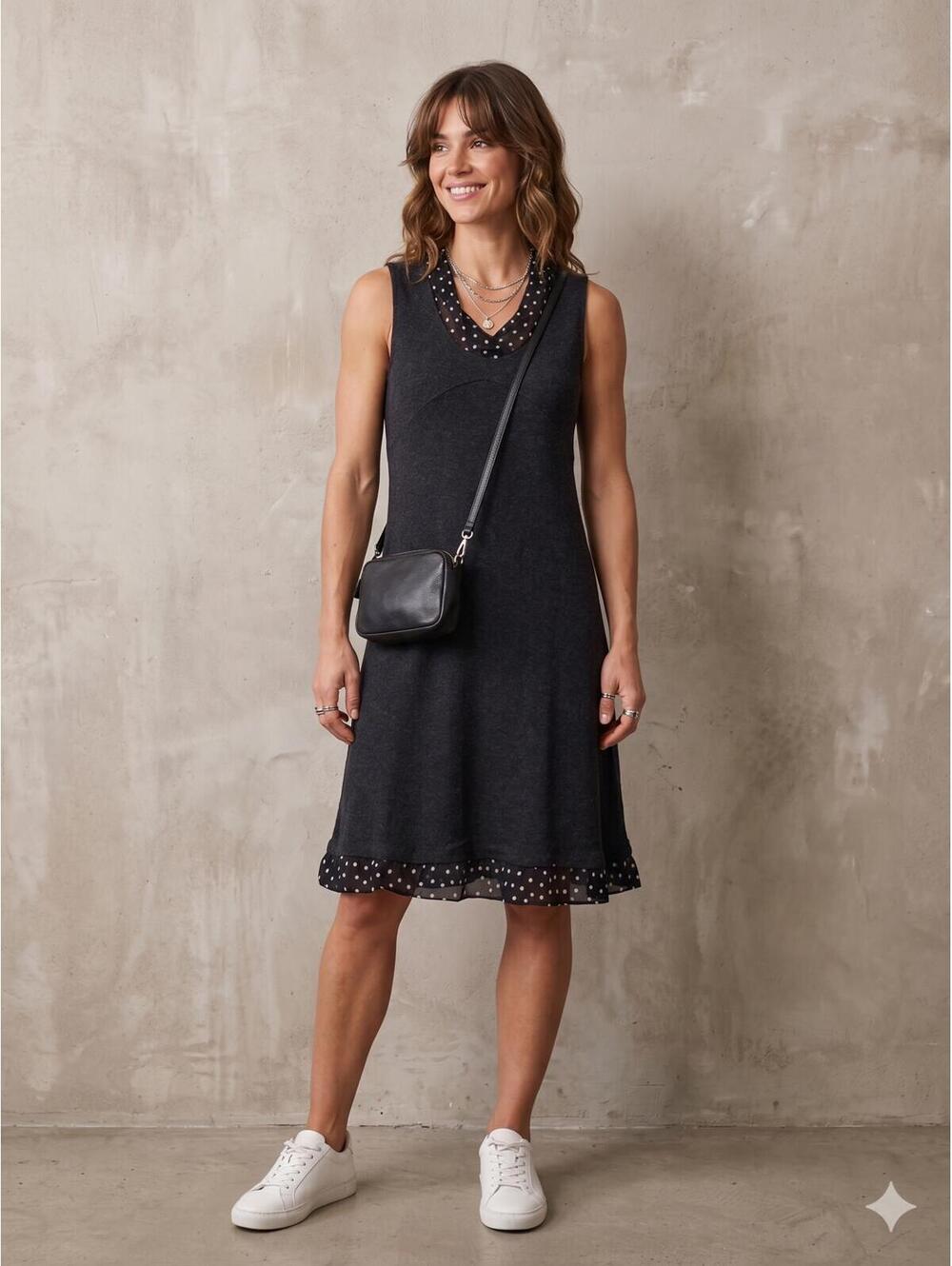 La Fée Maraboutée Italian Knit Polka Dot Dress – Size 3